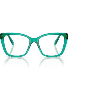 Swarovski womens Sk2008 Square Prescription Eyewear Frames(Crystal Green/Demo Lens)