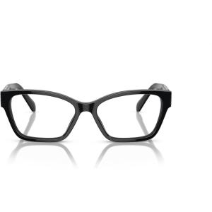Swarovski womens Sk2013 Rectangular Prescription Eyewear Frames(Black/Grey/Demo Lens)