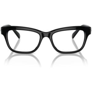 Swarovski womens Sk2022 Square Prescription Eyewear Frames(Black/Demo Lens)