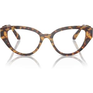 Swarovski womens Sk2024 Cat Eye Prescription Eyewear Frames(Havana/Demo Lens)