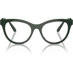 Swarovski womens Sk2025 Round Prescription Eyewear Frames(Dark Green/Demo Lens)
