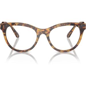 Swarovski womens Sk2025 Round Prescription Eyewear Frames(Havana/Demo Lens)