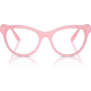Swarovski womens Sk2025 Round Prescription Eyewear Frames(Opal Pink/Demo Lens)