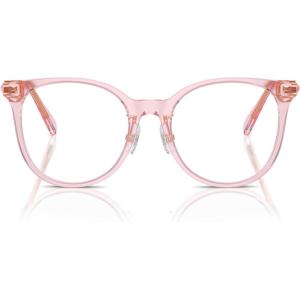 Swarovski womens Sk2027d Round Prescription Eyewear Frames(Transparent Rose/Demo Lens)