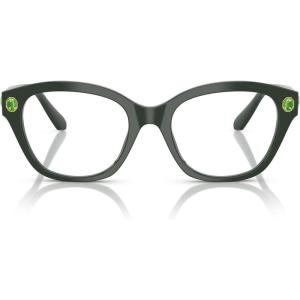 Swarovski womens Sk2038 Square Prescription Eyewear Frames(Dark Green/Demo Lens)