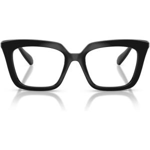 Swarovski womens Sk2043f Low Bridge Fit Square Prescription Eyewear Frames(Black/Demo Lens)