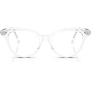 Swarovski womens Sk2046 Round Prescription Eyewear Frames(Transparent/Demo Lens)