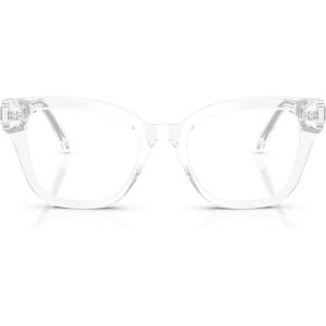 Swarovski womens Sk2048 Square Prescription Eyewear Frames(Transparent/Demo Lens)