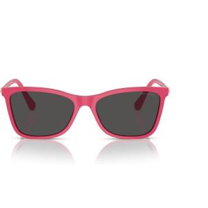 Swarovski womens Sk6004 Rectangular Sunglasses(Fuchsia/Dark Grey)