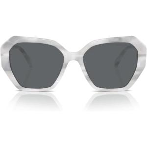 Swarovski womens Sk6017 Butterfly Sunglasses(White/Dark Grey)