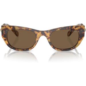 Swarovski womens Sk6022f Low Bridge Fit Square Sunglasses(Pale Gold/Clear Gradient Yellow)