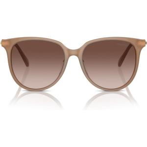 Swarovski womens Sk6023d Oval Sunglasses(Opal Beige/Gradient Brown)