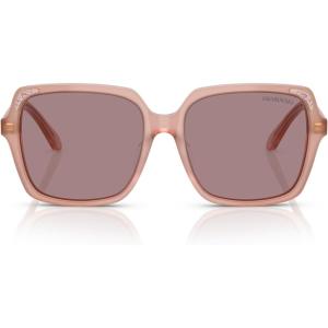 Swarovski womens Sk6034d Square Sunglasses(Milky Pink/Light Purple Brown)