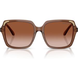 Swarovski womens Sk6034d Square Sunglasses(Transparent Brown/Gradient Brown)