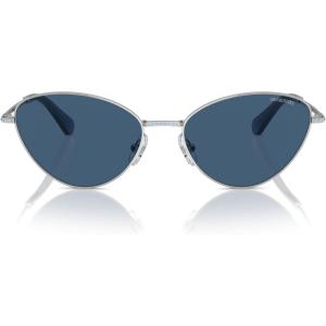 Swarovski womens Sk7014 Cat Eye Sunglasses(Dark Blue)