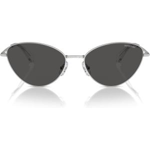 Swarovski womens Sk7014 Cat Eye Sunglasses(Transparent Dark Grey to Clear/Gradient Grey)