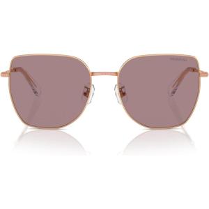 Swarovski womens Sk7021d Oval Sunglasses(Crystal/Dark Grey)