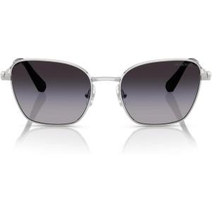 Swarovski womens Sk7029 Aviator Sunglasses(Silver/Gradient Grey)