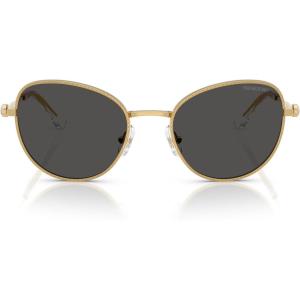 Swarovski womens Sk7032 Round Sunglasses(Gold/Dark Grey)