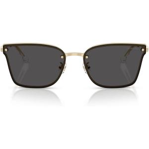Swarovski womens Sk7036d Rectangular Sunglasses(Pale Gold/Dark Grey)