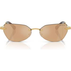 Swarovski womens Sk7038(Dark Gold/Dark Brown Mirrored Rose Gold)