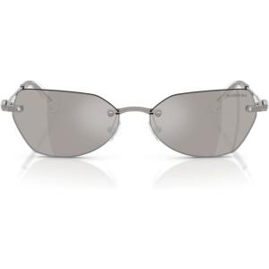 Swarovski womens Sk7038(Gunmetal/Light Grey Mirrored Silver)