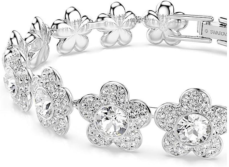 imageSwarovski x Ariana Grande Jewelry Collection Necklace Bracelet Choker Earrings Crystals Crystal Pearls Rhodium FinishClear Bracelet