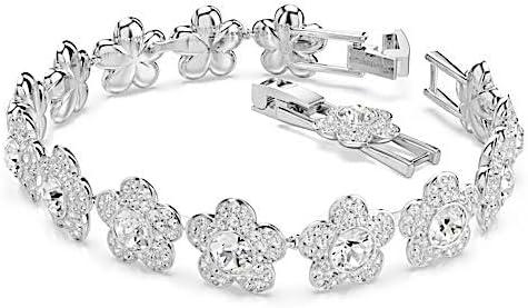 imageSwarovski x Ariana Grande Jewelry Collection Necklace Bracelet Choker Earrings Crystals Crystal Pearls Rhodium FinishClear Bracelet