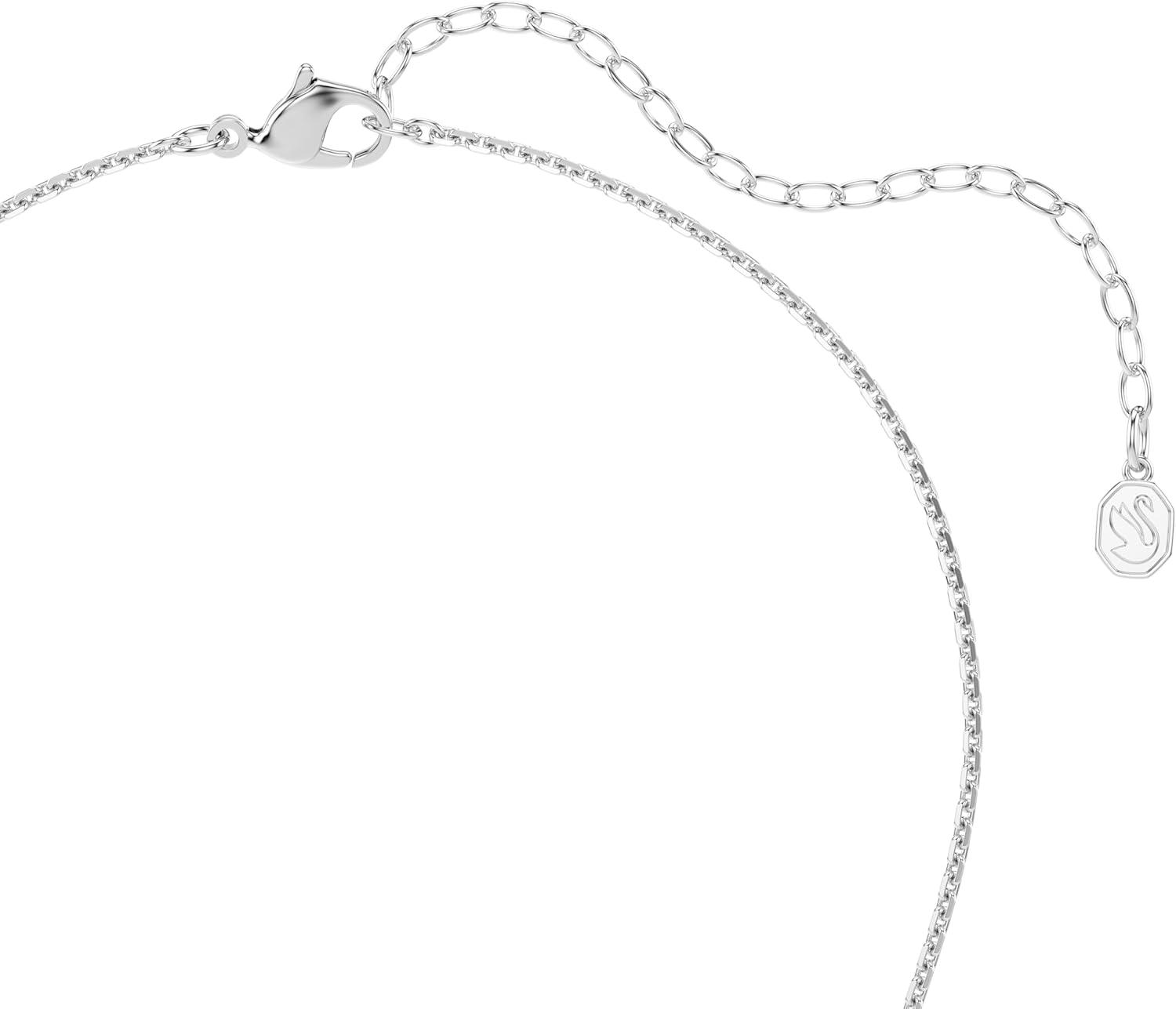 imageSwarovski x Ariana Grande Necklace amp Earring Sets Rhodium Finish Official Ariana Grande Jewelry CollectionCrystal and Crystal Pearl Set