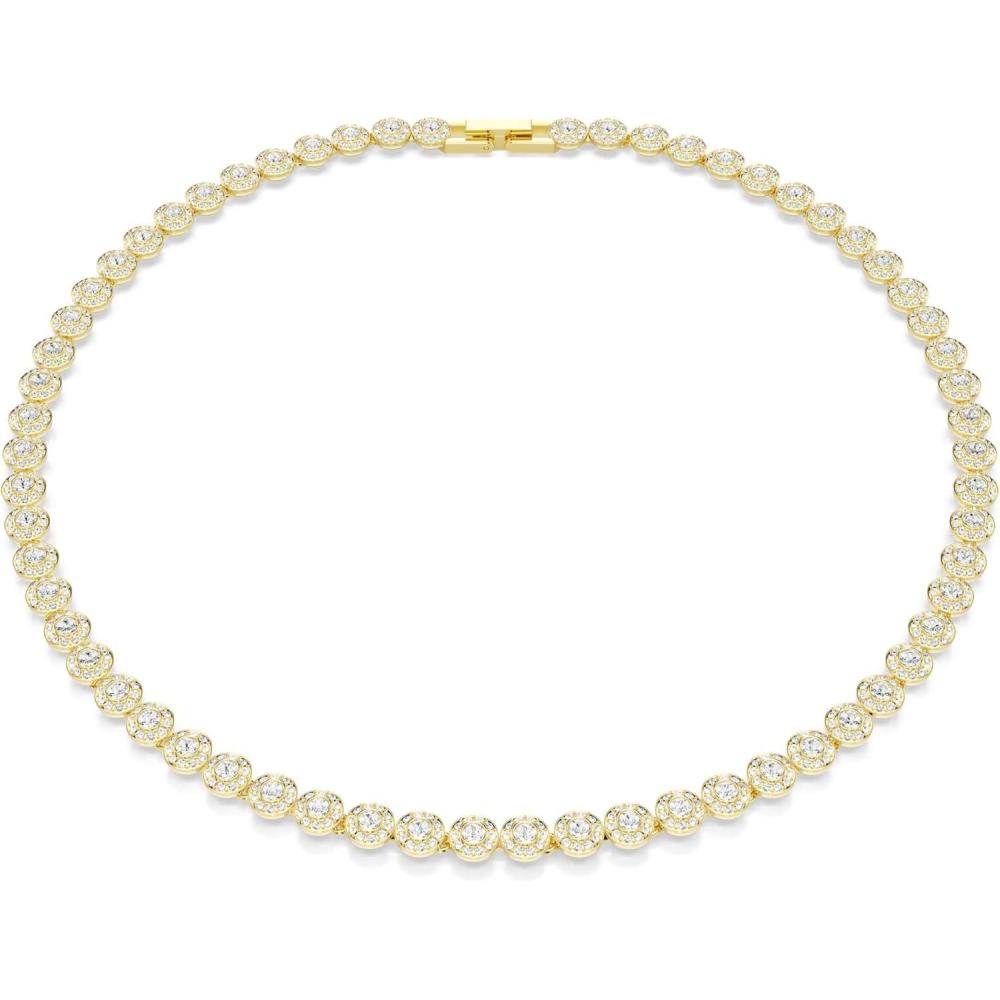 imageSwarovski Una Angelic necklace Round cut Small White Goldtone plated