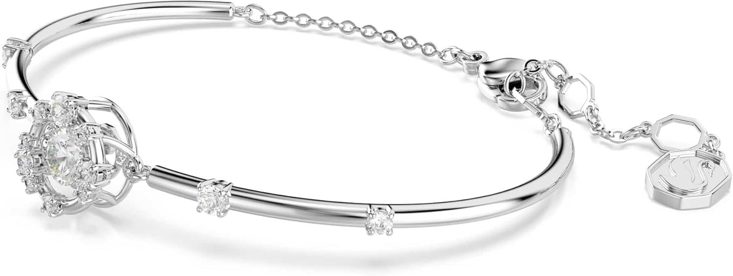 imageSwarovski Constella bangle Round cut Dancing stSwarovski One White Rhodium plated