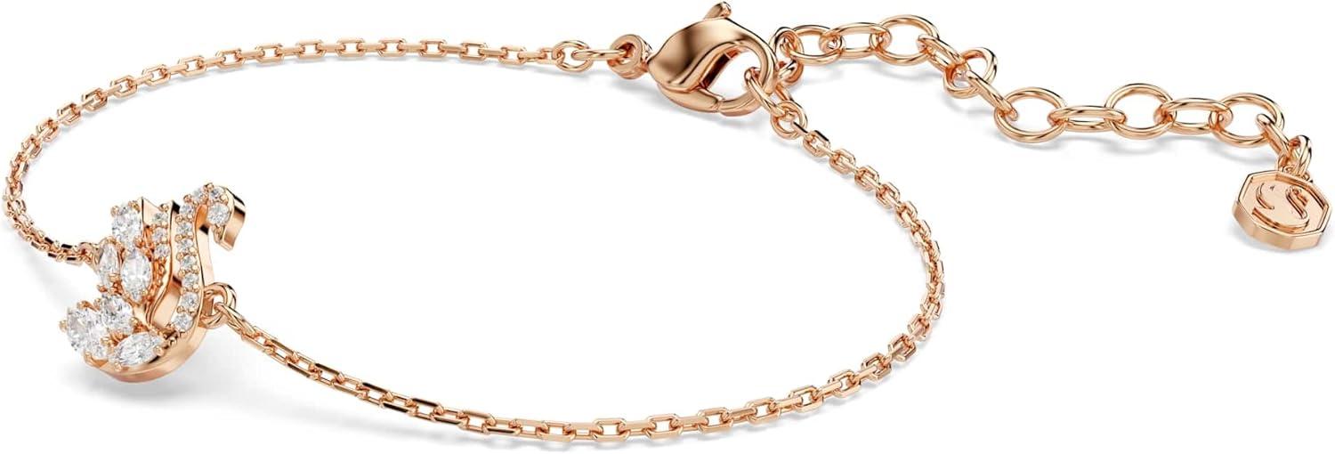 imageSwarovski Swan bracelet Mixed cuts Swan White Rose goldtSwarovski One plated