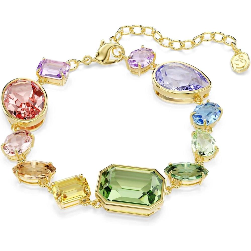 imageSwarovski Gema bracelet Mixed cuts Multicolored GoldtSwarovski One plated
