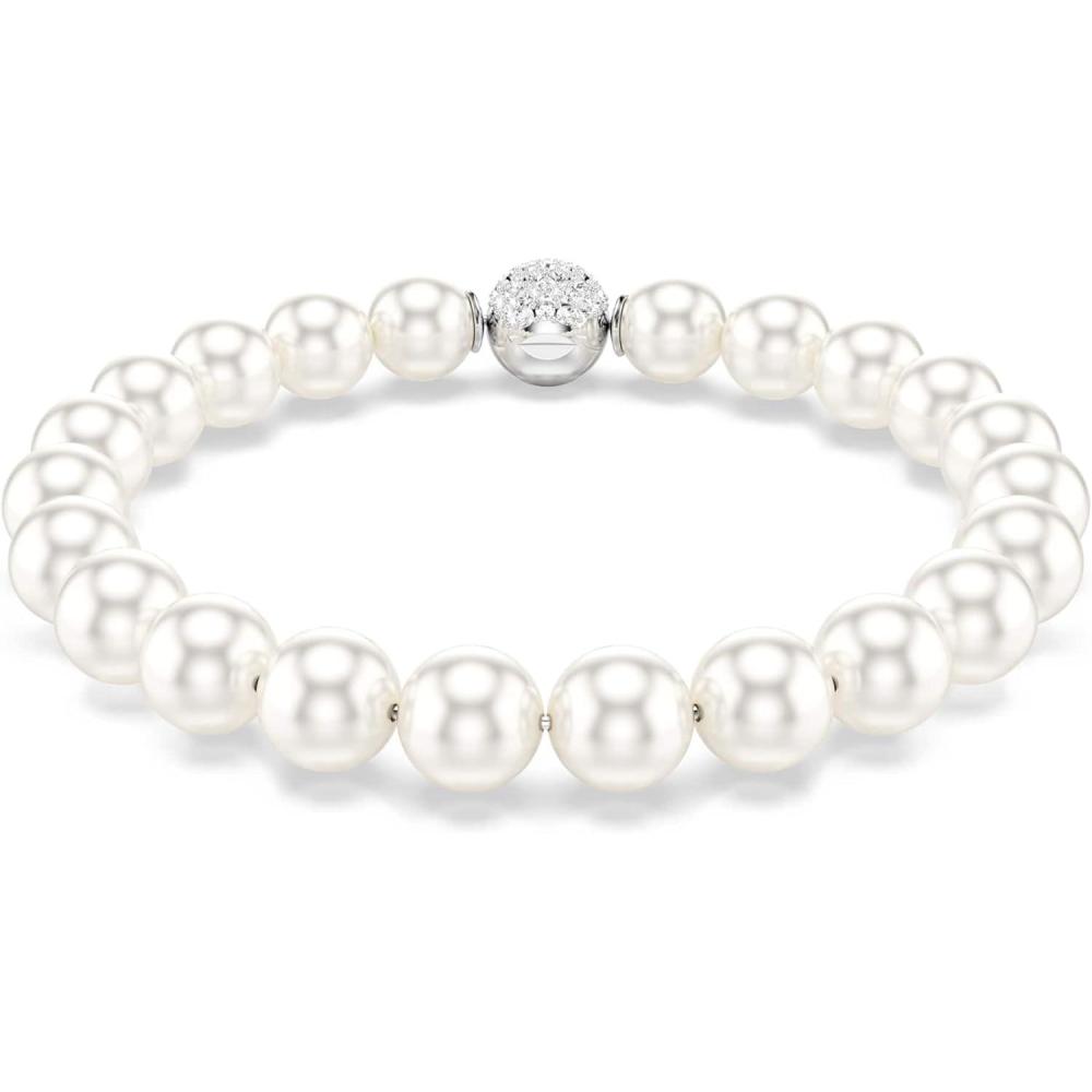 imageSwarovski Matrix bracelet Crystal pearl White Rhodium plated