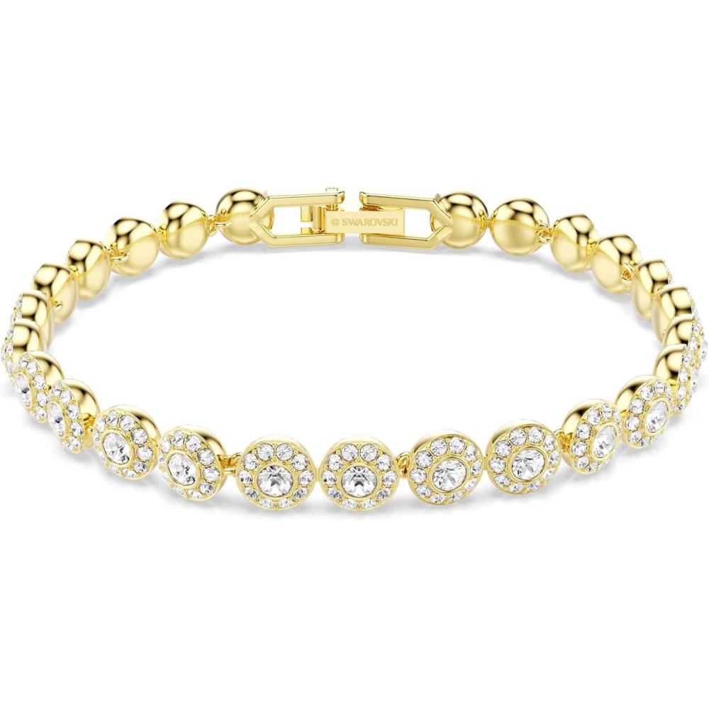 imageUna Angelic bracelet Round cut White GoldtSwarovski One plated