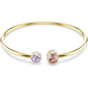 Swarovski Chroma bangle, Mixed cuts, Multicolored, Gold-tSwarovski One plated