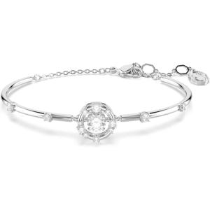 Swarovski Constella bangle, Round cut, Dancing stSwarovski One, White, Rhodium plated