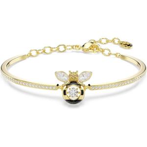 Swarovski Idyllia bracelet, Mixed cuts, Bee, Multicolored, Gold-tSwarovski One plated
