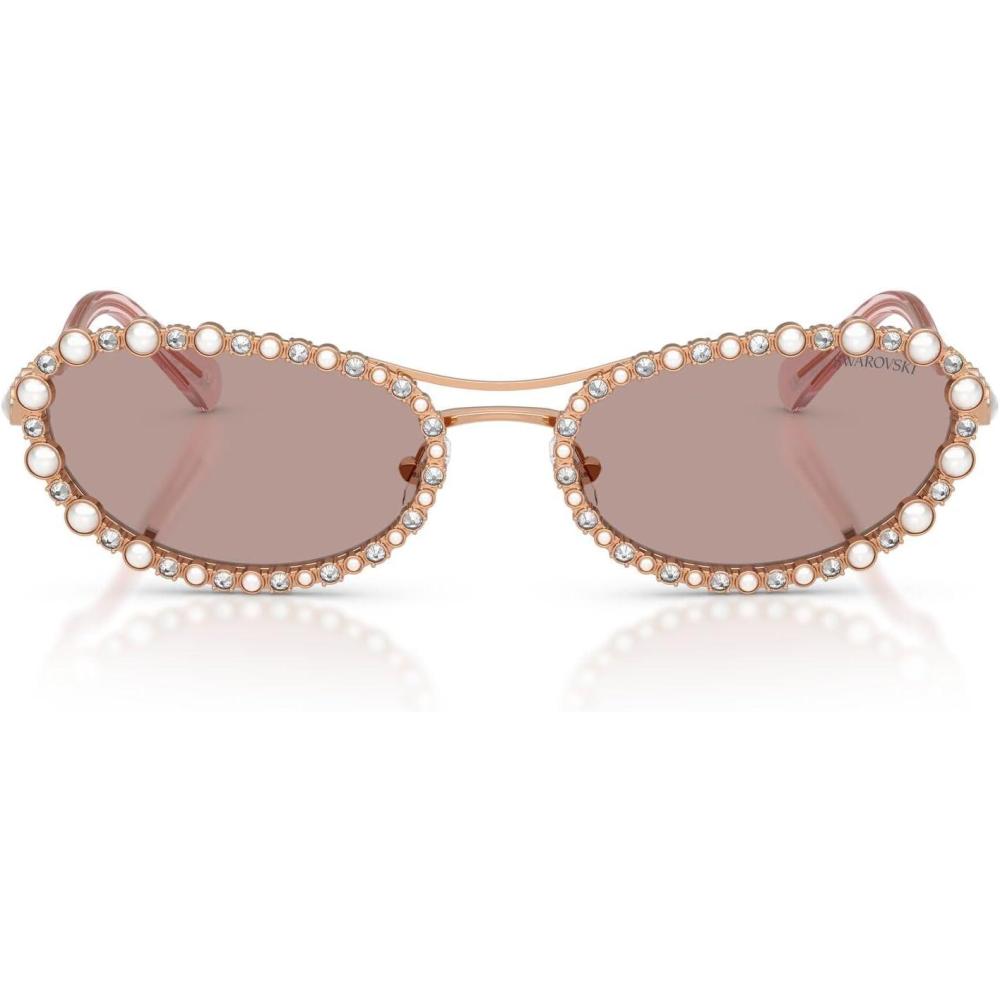 imageSwarovski Womens Sk7044Rose GoldLight Purple Brown