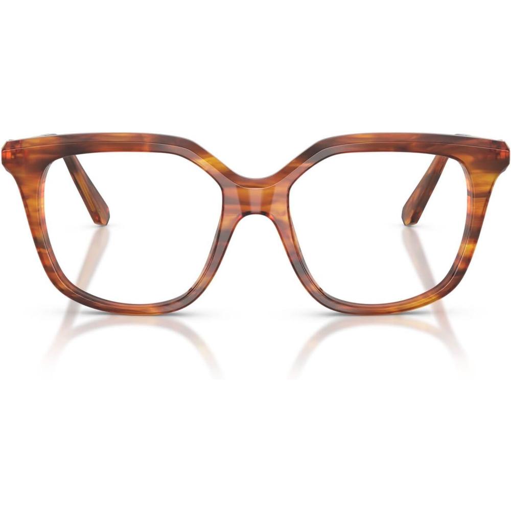 imageSwarovski womens Sk2059 Square Prescription Eyewear FramesStriped HavanaDemo Lens
