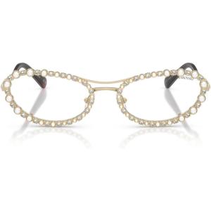 Swarovski Women’s Sk7044(Pale Gold/Clear Blue Light Filter)