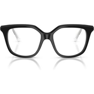 Swarovski womens Sk2059 Square Prescription Eyewear Frames(Black/Demo Lens)