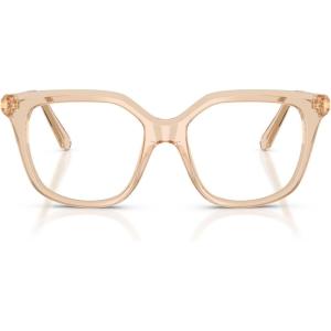 Swarovski womens Sk2059 Square Prescription Eyewear Frames(Transparent Beige/Demo Lens)
