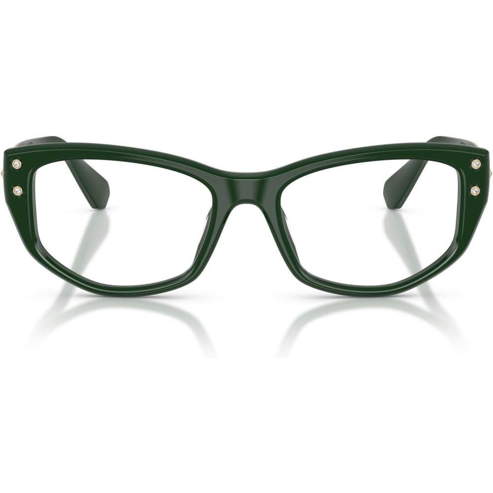 imageSwarovski womens Sk2062u Universal Fit Square Prescription Eyewear FramesDark GreenDemo Lens