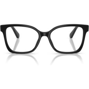 Swarovski womens Sk2061 Square Prescription Eyewear Frames(Black/Demo Lens)