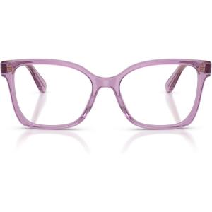 Swarovski womens Sk2061 Square Prescription Eyewear Frames(Transparent Amethyst/Demo Lens)