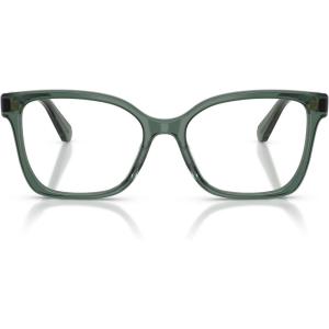 Swarovski womens Sk2061 Square Prescription Eyewear Frames(Transparent Green/Demo Lens)