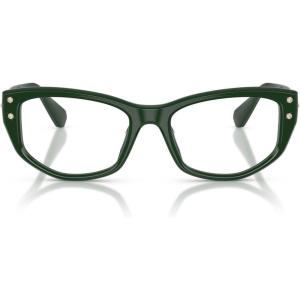 Swarovski womens Sk2062u Universal Fit Square Prescription Eyewear Frames(Dark Green/Demo Lens)