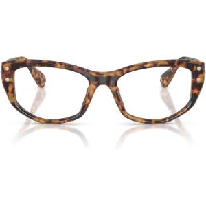 Swarovski womens Sk2062u Universal Fit Square Prescription Eyewear Frames(Light Havana/Demo Lens)