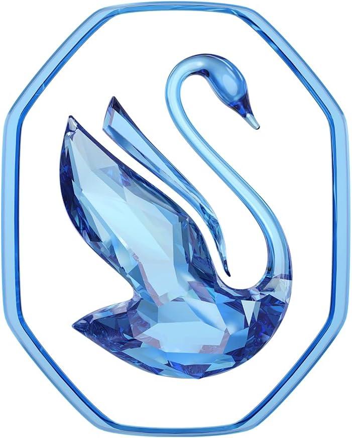 imageSwarovski One Stud earrings Heart cut Pav Heart Blue Rhodium plated